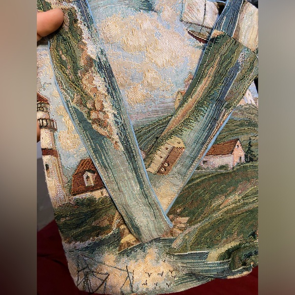 Vintage shoulder bag hand stitched - Picture 3 of 6